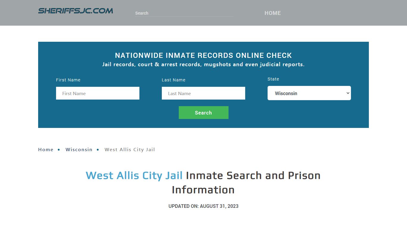 West Allis City Jail Inmate Search, Visitation, Phone no. & Mailing ...